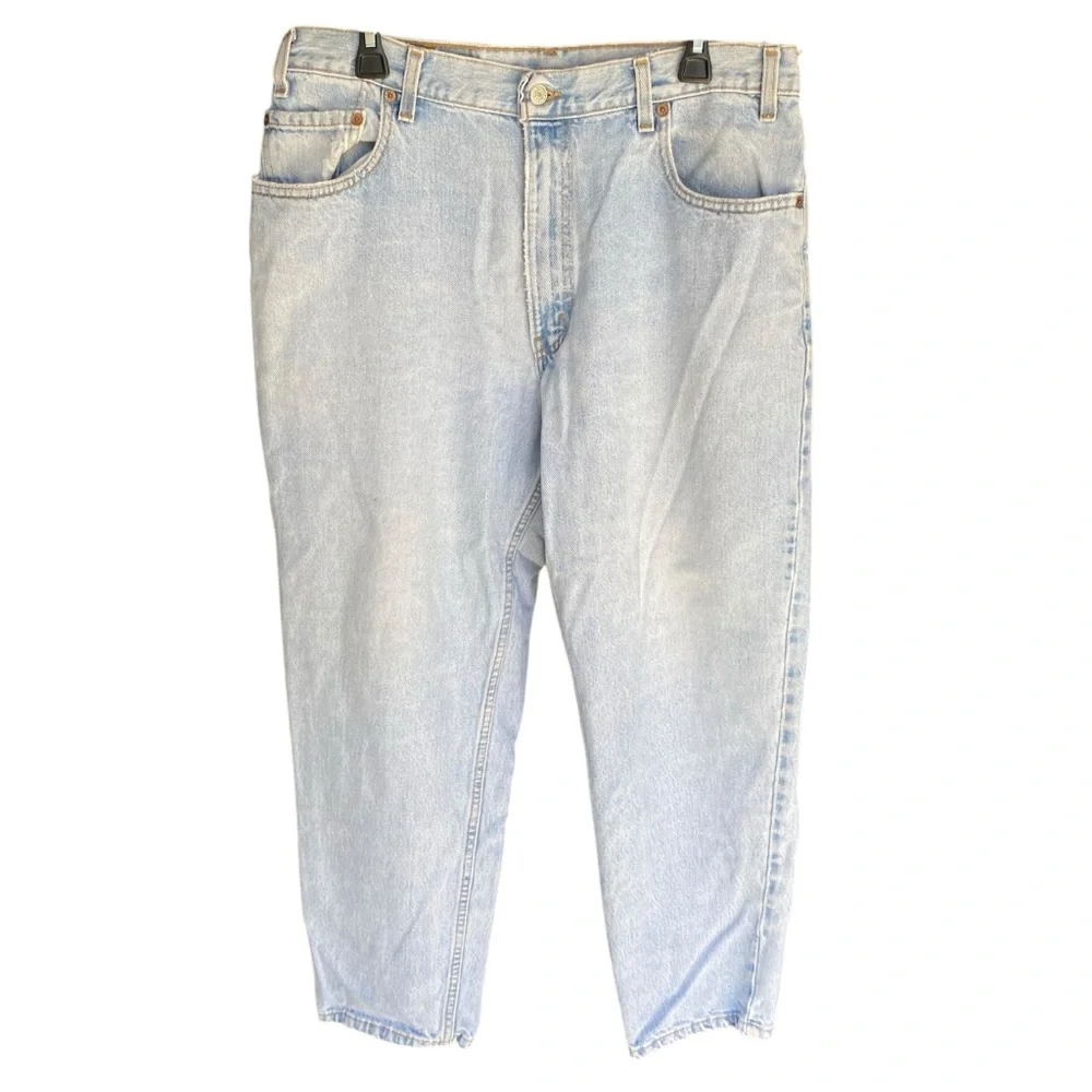 Levis 506 Loose Fit Light Wash Vintage Jeans Mens Size 36 x 30 90s Relaxed Denim
